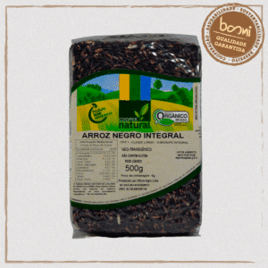 Arroz Negro Integral Orgânico Coopernatural 500g