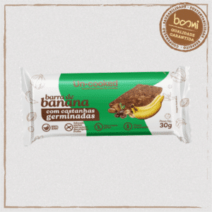 Barra de Banana com Castanhas Sem Glúten Vegano Uncooked 30g