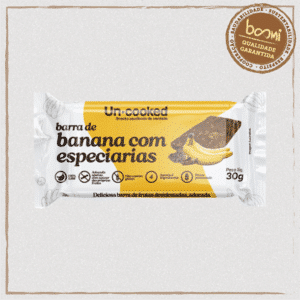 Barra de Banana com Especiarias Sem Glúten Vegano Uncooked 30g
