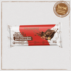 Barra de Cacau com Castanhas Sem Glúten Vegano Uncooked 30g