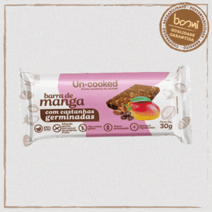 Barra de Manga com Castanha Sem Glúten Vegano Uncooked 30g
