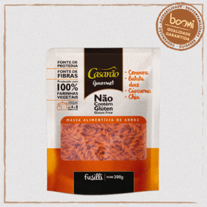 Macarrão Fusilli Cenoura, Batata Doce, Chia e Cúrcuma Gourmet Sem Glúten Casarão 300g