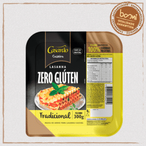 Massa Caseira para Lasanha Tradicional Sem Glúten Casarão 300g