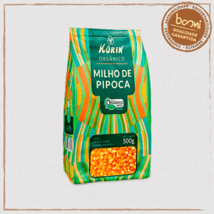 Milho de Pipoca Orgânico Korin 500g