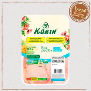 Sobrecoxa de Frango Sustentável Sem Antibiótico Korin 600g