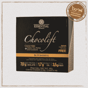 Chocolift Be Powerfull com Whey & Cacao Nibs 40g Essential Nutrition 12 Unidades