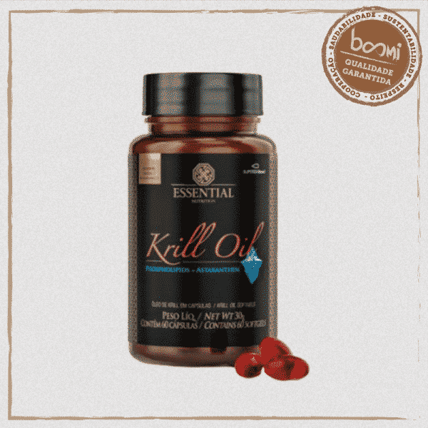 Krill Oil Essential Nutrition 60 Cápsulas Suplementos Boomi