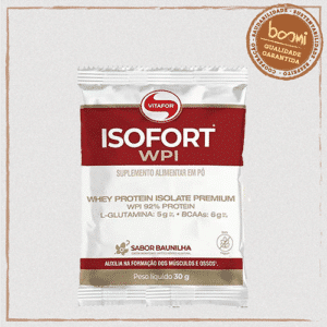Isofort Whey Protein Isolado Sabor Baunilha Vitafor 30g