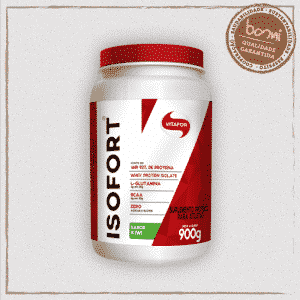 Isofort Whey Protein Isolado Sabor Kiwi Vitafor 900g