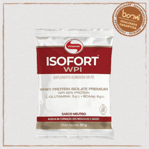 Isofort Whey Protein Isolado Sabor Neutro Vitafor 30g