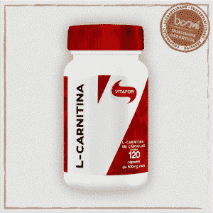 L-Carnitina 100% Aminoácidos 500mg Vitafor 120 Cápsulas