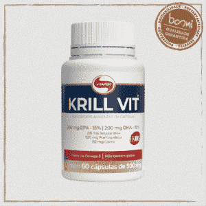 Óleo de Krill 500mg Vitafor 60 Cápsulas