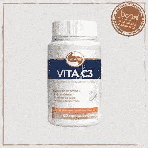 Vita C3 Vitamina C 1000mg Vitafor 120 Cápsulas