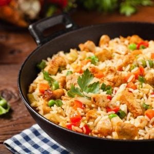 Receita de Arroz Integral com Frango