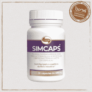 Simcaps Probiótico e FOS Vitafor 30 Cápsulas