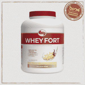 Whey Fort 100% Whey Protein Premium Baunilha Vitafor 1800g