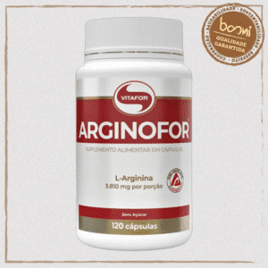 Arginofor Aminoácido 100% L-arginina Vitafor 120 Cápsulas