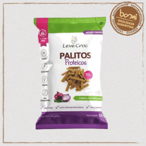 Biscoito Palito Salgado Cebola e Orégano Sem Glúten Low Carb Leve Crock 50g