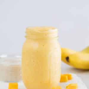 Ingredientes da Receita de Smoothie de Banana e Manga Kids