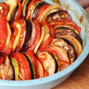 Ingredientes da Receita de Ratatouille Gratinado