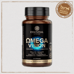 Ômega Vision Óleo de Peixe + Krill Essential Nutrition 60 Cápsulas
