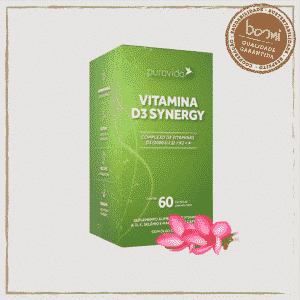 Vitamina D3 Synergy Puravida 60 Cápsulas