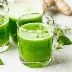 Ingredientes da Receita de Suco Verde com Linhaça