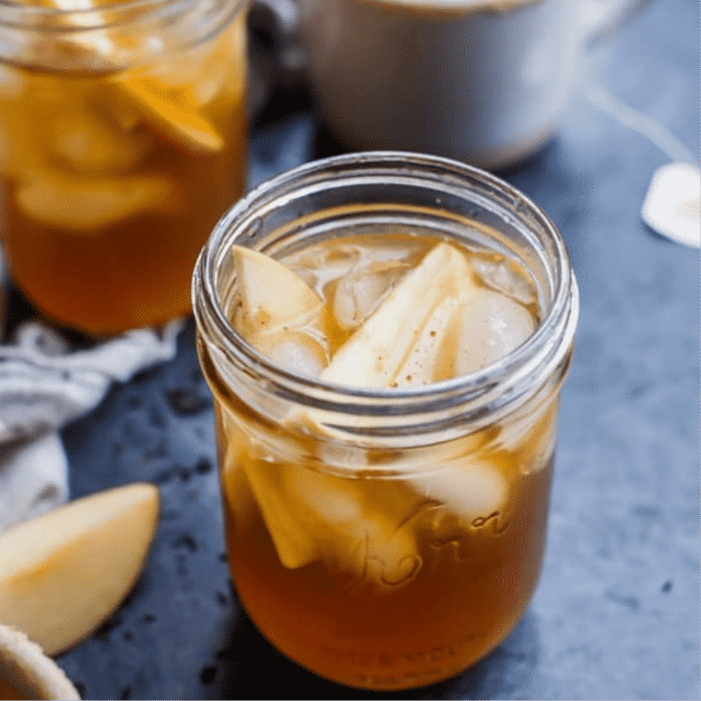 Ingredientes da Receita de Chá Gelado de Funcho com Maçã