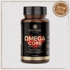 Omega Core Ômega 3 + Astaxantina + CoQ10 Essential Nutrition 60 Cápsulas