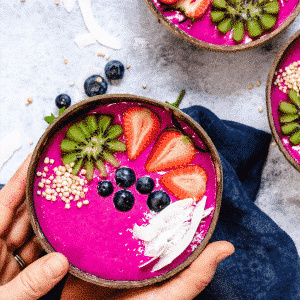 Receita de Creme de Pitaya com Banana