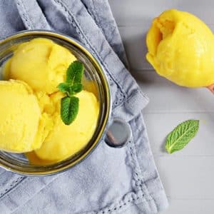 Receita de Sorbet de Manga