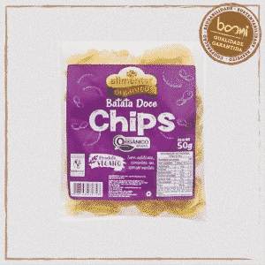 Chips de Batata Doce Orgânico Alimentar 50g 1