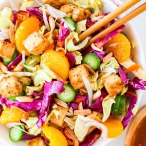 Ingredientes da Receita de Salada de tofu com laranja