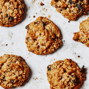 receita de cookie de banana e aveia