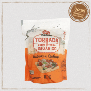 Torrada de Arroz Integral com Quinoa e Linhaça Orgânica Okoshi 75g