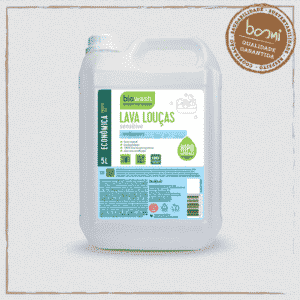 Detergente Lava Louças Sensitive Biodegradável Biowash 5L