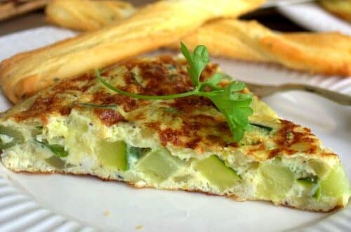 Omelete de Abobrinha e Tomate