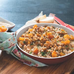 Quinoa com Amêndoa e Damasco