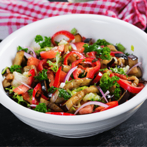 Ingredientes da Receita de Salada de Berinjela