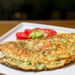 Ingredientes da Receita de Omelete de Abobrinha e Tomate