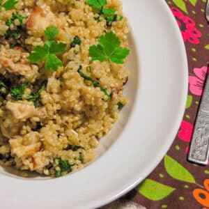 Ingredientes da Receita de Risoto de quinoa e ervas