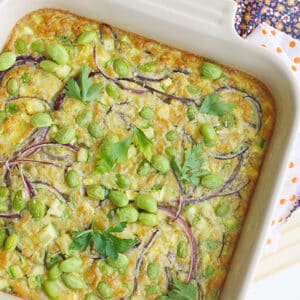 Receita de Omelete de Forno com Edamame