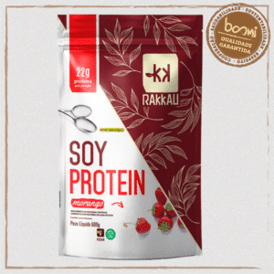 Soy Protein Morango Vegana Rakkau 600g