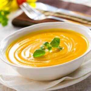 Ingredientes da Receita de Sopa de Abóbora com Feijão Branco