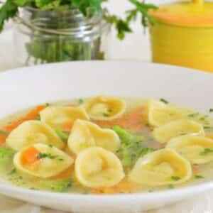 Ingredientes da Receita de Sopa de Legumes com Capeletti