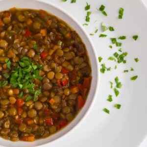 Ingredientes da Receita de Sopa de lentilha
