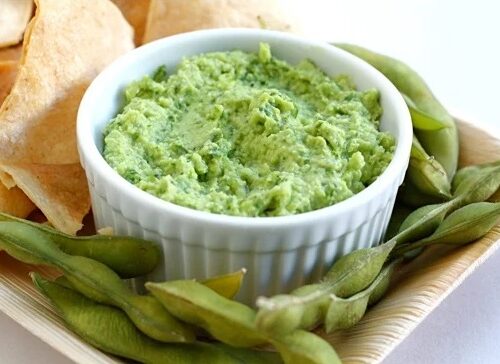 Receita de Guacamole de Edamame