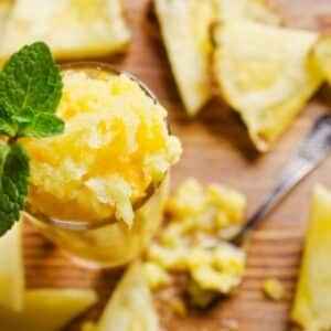Ingredientes da Receita de Sorbet de Abacaxi