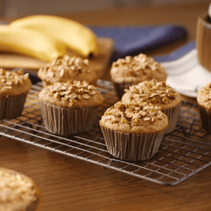 Ingredientes de Muffin de Banana com Amendoim