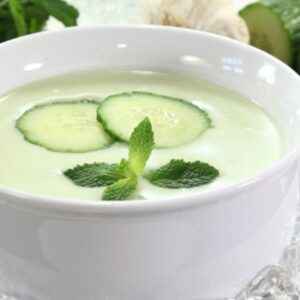 Ingredientes da Receita de Sopa de Iogurte com Pepino